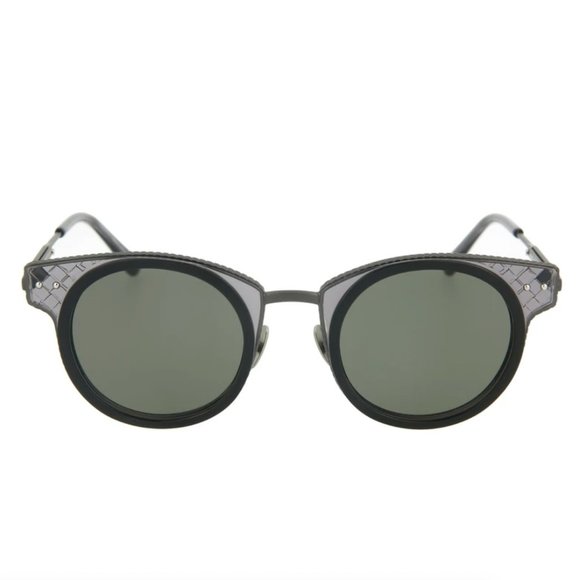 Bottega Veneta Women\'s Grey Round Sunglasses!